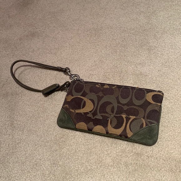 Coach Handbags - Coach wristlet brown and green never used